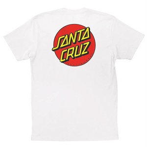 SANTA CRUZ T-SHIRT - CLASSIC DOT CHEST WHITE 2 thumbnail