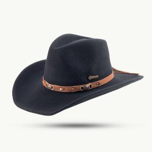 SCIPPIS HATT - BANDIT Black Wool Hat