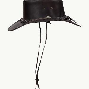 SCIPPIS HATT - IRONBARK Leather hat darkbrown 2 thumbnail