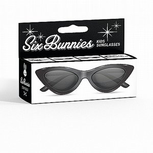 SIX BUNNIES SOLGLAS�GON - CAT EYE BLACK