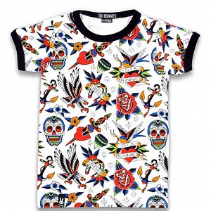 SIX BUNNIES T-SHIRT - TATTOO