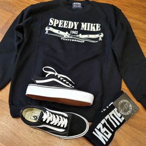 SPEEDY MIKE CREWNECK - STILETTER SVART