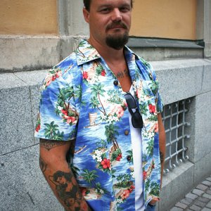 SPEEDY MIKE SKJORTA - TROPICAL BL