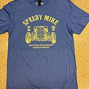 SPEEDY MIKE T-SHIRT - FRONT BL MELERAD