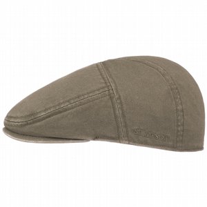 STETSON GUBBKEPS - IVY CAP COTTON OLIVGREEN