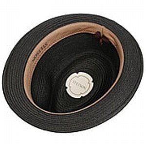 STETSON HATT - DAWSON TOYO TRILBY STRAWHAT BLACK 3 thumbnail