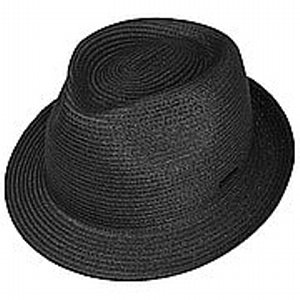 STETSON HATT - DAWSON TOYO TRILBY STRAWHAT BLACK 2 thumbnail