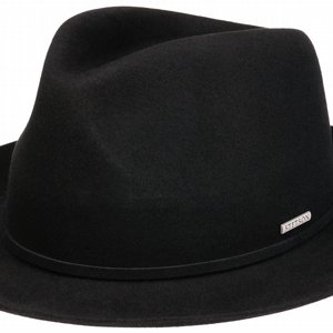 STETSON HATT - FEDORA SOFTFELT BLACK