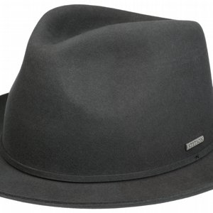 STETSON HATT - FEDORA SOFTFELT GRAY