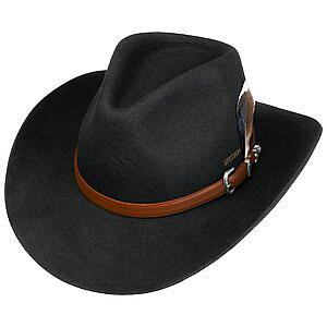 STETSON HATT - LIMINGTON WESTERN WOOLFELDT HAT BLACK 2 thumbnail