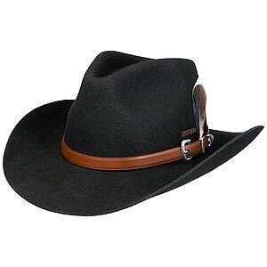 STETSON HATT - LIMINGTON WESTERN WOOLFELDT HAT BLACK