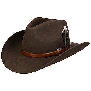 STETSON HATT - LIMINGTON WESTERN WOOLFELDT HAT ESPRESSO