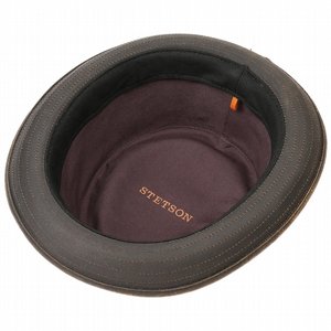 STETSON HATT - ODENTON PORK PIE CLOTH HAT BRUN 3 thumbnail