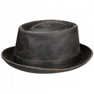STETSON HATT - ODENTON PORK PIE CLOTH HAT BRUN