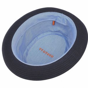 STETSON HATT - PORK PIE ATHENS COTTON PORK PIE HAT BLACK 3 thumbnail