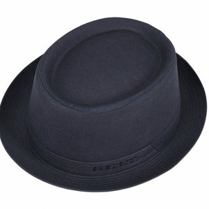 STETSON HATT - PORK PIE ATHENS COTTON PORK PIE HAT BLACK 2 thumbnail