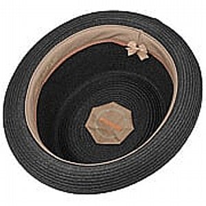 STETSON HATT - PORK PIE TOYO STRAW BLACK 3 thumbnail