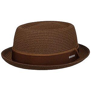 STETSON HATT - PORK PIE TOYO STRAW BROWN
