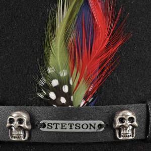 STETSON HATT - PORK PIE WOOLFELT BLACK 3 thumbnail