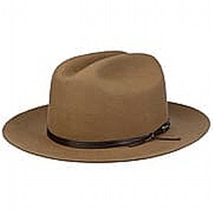 STETSON HATT - WESTERN WOOLFELDT HAT brun