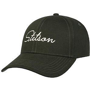 STETSON KEPS - BASEBALL CAP CLASSIC LETTERING GREEN