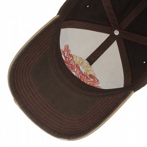 STETSON KEPS - BASEBALL CAP VINTAGE DISTRESSED BROWN 3 thumbnail