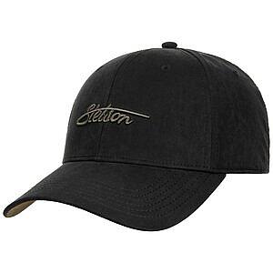 STETSON KEPS - BASEBALL CAP WAXED COTTON BLACK