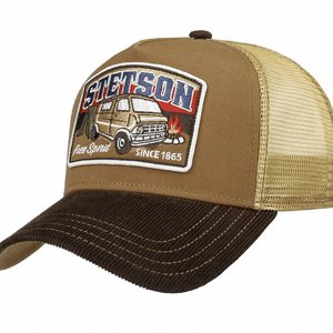 STETSON KEPS - BY THE CAMPIRE TRUCKER CAP BROWN