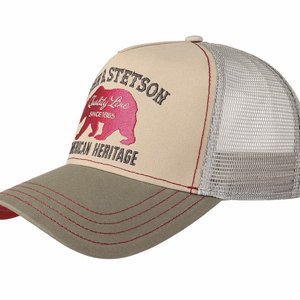 STETSON KEPS - JBS-BEAR TRUCKER CAP BEIGE