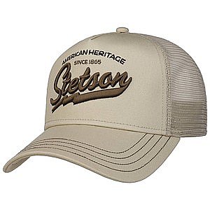 STETSON KEPS - TRUCKER CAP AMERICAN HERITAGE CLASSIC BEIGE