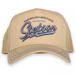 STETSON KEPS - TRUCKER CAP AMERICAN HERITAGE CLASSIC BEIGE 2 thumbnail