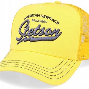 STETSON KEPS - TRUCKER CAP AMERICAN HERITAGE CLASSIC GUL