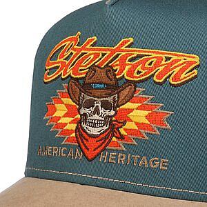 STETSON KEPS - TRUCKER CAP COWBOY BEIGE/GREEN 4 thumbnail