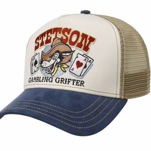 STETSON KEPS - TRUCKER CAP GAMBLER GRIFTER