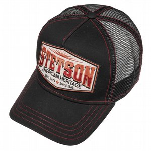 STETSON KEPS - TRUCKER CAP HERITAGE BLACK 2 thumbnail