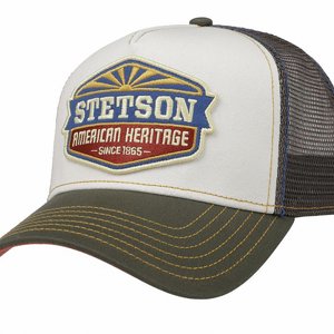 STETSON KEPS - TRUCKER CAP NEW AMERICAN HERITAGE TRUCKER CAP GREY