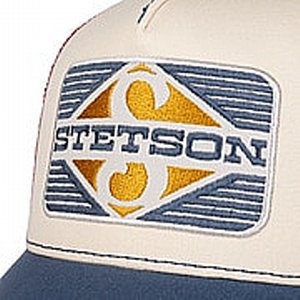 STETSON KEPS - TRUCKER CAP RHOMBUS BL�/R�D 2 thumbnail
