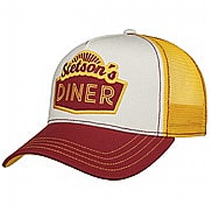 STETSON KEPS - TRUCKER CAP STETSON�s DINNER VIT/R�D