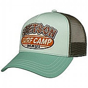 STETSON KEPS - TRUCKER CAP SUFR CAMP MINTGR�N