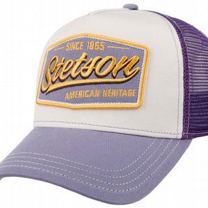 STETSON KEPS - TRUCKER CAP VINTAGE LILAC/OFFWHITE 2 thumbnail