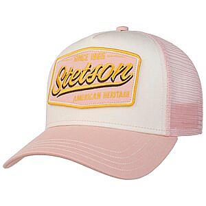 STETSON KEPS - TRUCKER CAP VINTAGE ROSA/OFFWHITE