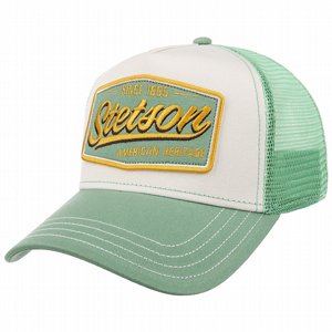 STETSON KEPS - TRUCKER CAP VINTAGE TURKOS/OFFWHITE 4 thumbnail