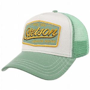 STETSON KEPS - TRUCKER CAP VINTAGE TURKOS/OFFWHITE
