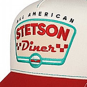 STETSON KEPS - TRUCKER KEPS ALL AMERI CAN DINNER VIT/R�D 2 thumbnail