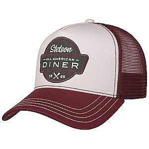 STETSON KEPS - TRUCKER KEPS ALL AMERICAN DINNER VINR�D/ROSA