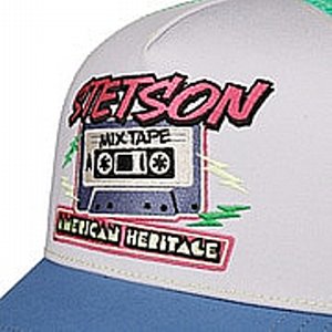 STETSON KEPS - TRUCKER KEPS MIX TAPE BL�/VIT 2 thumbnail