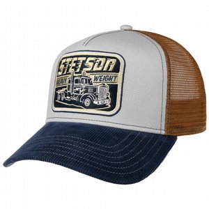 STETSON KIDS KEPS - TRUCKER CAP HEAVY WEIGHT BROWN