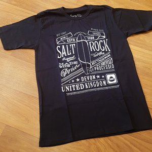 SURF LAB T-SHIRT - SALT ROCK BLACK
