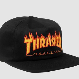 THRASHER - SNAPBACK EMB FLAME BLACK