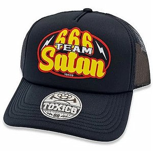 TOXICO KEPS - 666 TEAM TRUCKER HAT BLACK